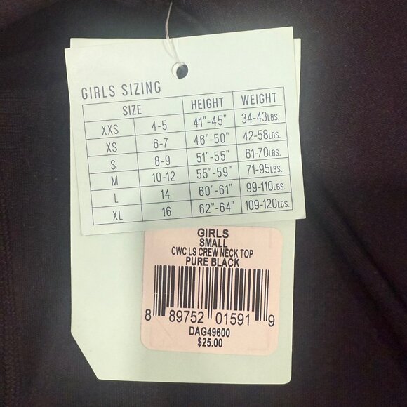 DSG Girls’ Compression Crew Neck Long Sleeve Shirt Small NWT - Picture 3 of 6